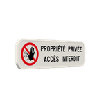 Panneau d'interdiction - Accès interdit - Texte personnalisé