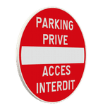 Panneau parking privé – accès interdit aux véhicules