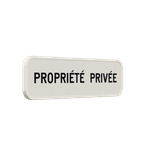 Panneau personnalisable pour propriété privée - accès interdit