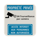 Panneau vidéosurveillance personnalisable pour propriété privée