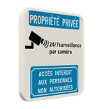 Panneau vidéosurveillance personnalisable pour propriété privée