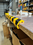 Flexibler Stoßschutz aus Kunststoff 1000x150x10mm - selbstklebend