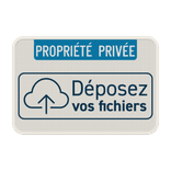 Panneau propriété privée avec design personnalisé