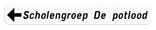 Verkeersbord SB250 F34a - Openbare inrichting - links