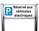 Panneau de Stationnement - Borne de Recharge pour Voiture Électrique