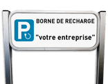 Panneau de Stationnement - Borne de Recharge pour Voiture Électrique - Personnalisable