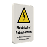 Schild Elektrischer Betriebsraum - reflektierend