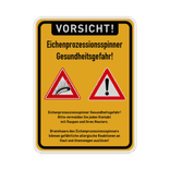 Warnschild Eichenprozessionsspinner, Gesundheitsgefahr - reflektierend