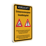 Warnschild Eichenprozessionsspinner, Gesundheitsgefahr - reflektierend