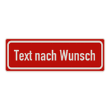 Verkehrsschilder mit Wunschtext rot/weiß 3:1 - reflektierend