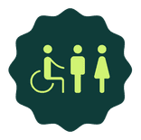 Sticker Toiletdeur 200x200mm (contour) - Leisurelands
