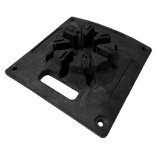 Socle en caoutchouc 34 x 34 x 8 cm (2,5 kg) pour barrière extensible TS-FOLD (ou Pied en caoutchouc)