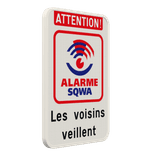 Panneau SQWA - Attention ! - Texte personnalisé