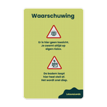 Bord DOR aluminium 40x60cm - Waarschuwingen zwemmen - klasse 3 reflecterend