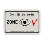 Panneau VIGILIS – Contrôle de sortie – Aluminium réfléchissant CE​