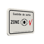 Panneau VIGILIS – Contrôle de sortie – Aluminium réfléchissant CE​