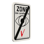 Panneau VIGILIS – Fin de la zone surveillée – Surveillance Belge​
