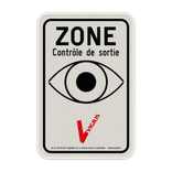 Panneau VIGILIS - Contrôle de sortie - Suveillance Belge