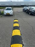 Verkeersdrempel rubber compleet - 15-20km/u - 50mm hoog - geel zwart