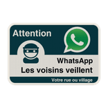 Panneau WhatsApp - Nom de rue