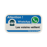 Panneau WhatsApp - Texte personnalisé - Bleu
