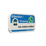 Panneau WhatsApp - Texte personnalisé - Bleu