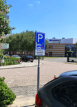 Verkeersbord achteruit inparkeren verplicht - reflecterend