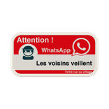 Panneau WhatsApp - Texte personnalisé - Rouge