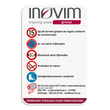 Informatiebord full-colour opdruk eigen ontwerp