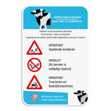 Informatiebord full-colour opdruk eigen ontwerp