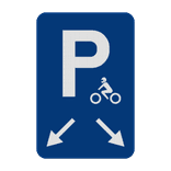 Parkeerbord motoren - 2 plaatsen
