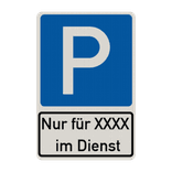 Parkschilder - Parkplatz nur für Bedienstete
