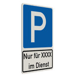 Parkschilder - Parkplatz nur für Bedienstete