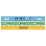 Sticker Wie Checkt Jou (Veiliginenuithetwater.nl) 1000x300mm - Vinyl High Tack