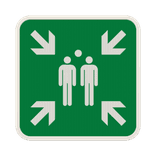 Panneau de sécurité E007 - Point de Rassemblement