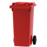 Mini rolcontainer120 liter - kunststof - diverse kleuren