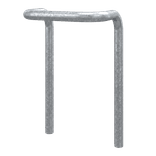 Barre de protection en acier Ø76mm - Version double à angle court
