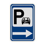 Panneau G2000 - F59C - Annonce d’un parking