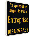 Panneau de chantier personnalisable - Responsable signalisation