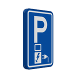 Verkeersbord laadpaal RVV E08o oplaadpunt - reflecterend
