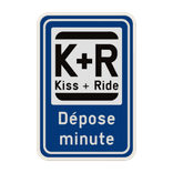 Panneau Kiss & Ride personnalisable – Chargement et déchargement