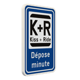 Panneau Kiss & Ride personnalisable – Chargement et déchargement