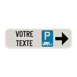 Panneau horizontal de chargement et déchargement personnalisable avec flèches