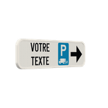 Panneau horizontal de chargement et déchargement personnalisable avec flèches