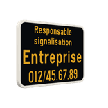 Panneau Responsable de la signalisation temporaire 3:2 personnalisable