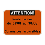 Panneau de texte 3:2 - Texte d'en-tête - Blanc/orange fluo