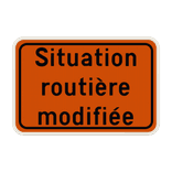 Panneau de Signalisation F39 - Situation Routière Modifiée Personnalisable