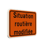 Panneau de Signalisation F39 - Situation Routière Modifiée Personnalisable