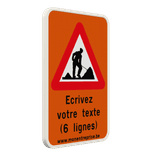 Panneau de texte - A31 - Texte personnalisé
