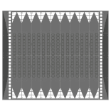 Verkeersplateau TS-MOD modulair rubber - 4950x4000x80mm